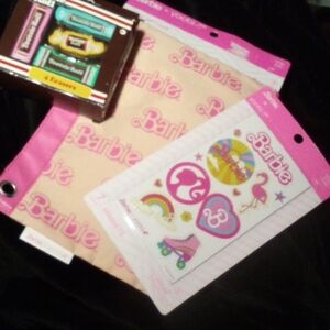 NWT! Barbie Zipper Case